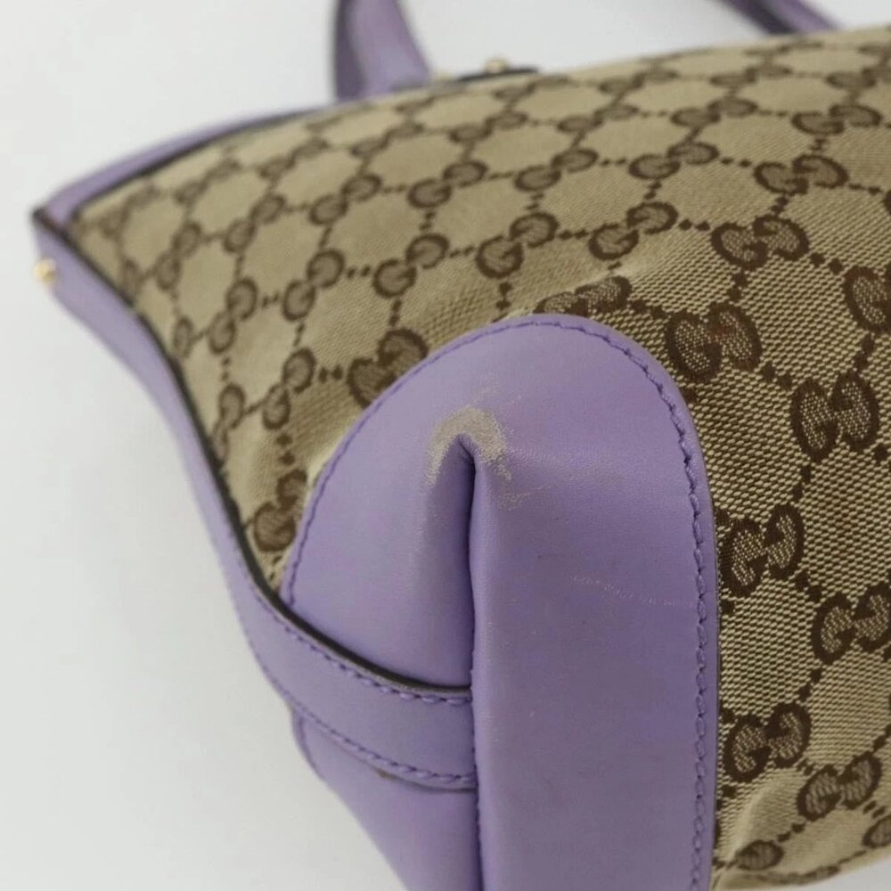 GUCCI GG Canvas Tote Bag Beige Gold 269878 Auth ka541 - Picture 14 of 16